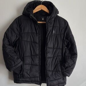Spyder Kids Black Puffer Jacket
